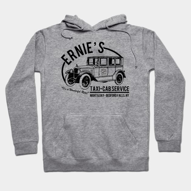 Ernie's Taxi-Cab Service Hoodie by PopCultureShirts